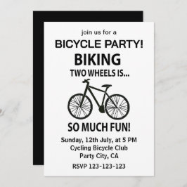 Cykling Cykel Cykling Cyklist Cykelparty Inbjudningar