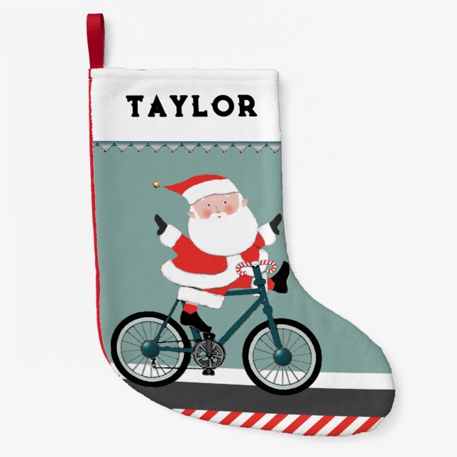 Cykling Cykel Liten Julstrumpa (Framsidan)
