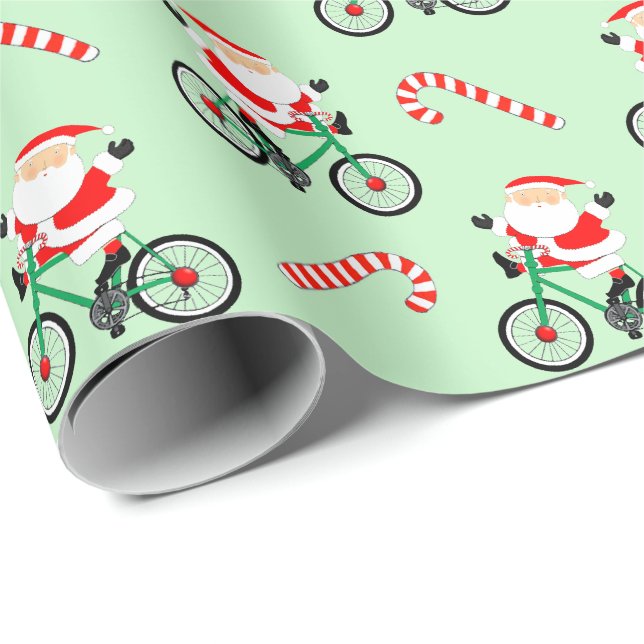 Cykling Cykel Semester Jul Presentpapper (Rullad Hörn)