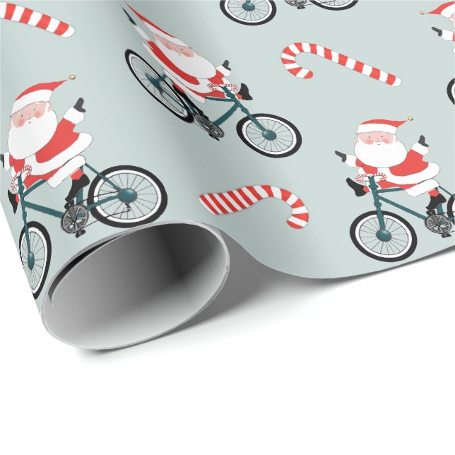Cykling Cykel Semester Jul Presentpapper (Rullad Hörn)