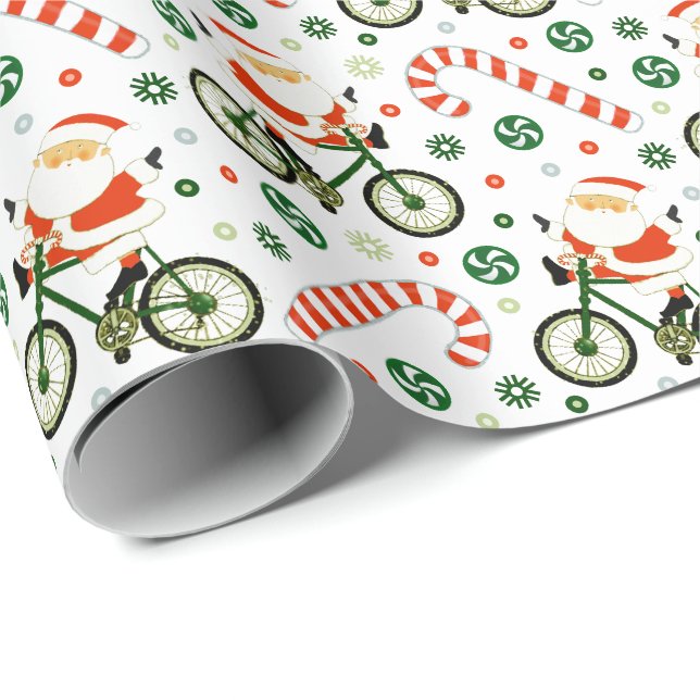 Cykling Cykel Semester Jul Presentpapper (Rullad Hörn)