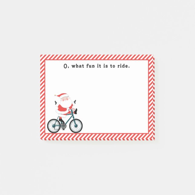 Cykling Cyklist Jul Post-it Block (Framsida)