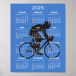Cykling Design 2025 Kalender Poster