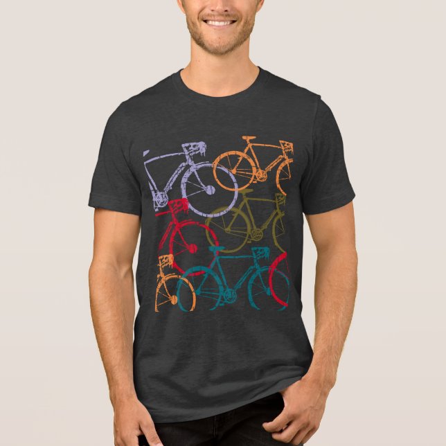 Cykling för cyklar i färg t shirt (Framsida)