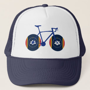Cykling från Mississippi Flagga Keps