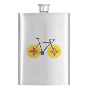 Cykling från new mexico Flagga Fickplunta