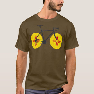 Cykling från new mexico Flagga T Shirt