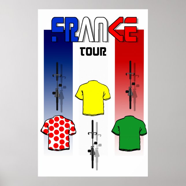 Cykling Frankrike Cyclists Sportfantast Cycle Poster (Framsidan)
