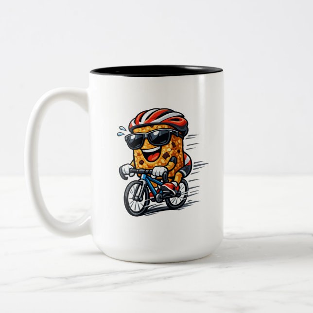 Cykling Frukost Bar Två-Tonad Mugg (Vänster)