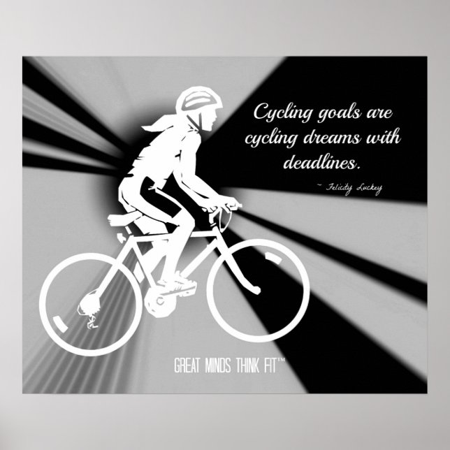 Cykling Goals and Dreams Motivational Poster (Framsidan)