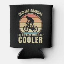 Cykling Grandpa som en vanlig morfar men kylare