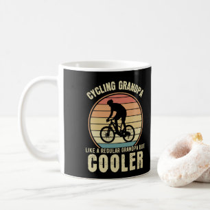 Cykling Grandpa som en vanlig morfar men kylare Kaffemugg