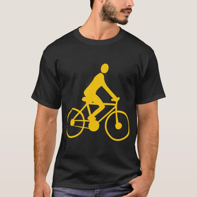 Cykling - gul tee shirt (Framsida)