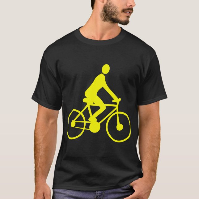 Cykling - Gult Tee Shirt (Framsida)