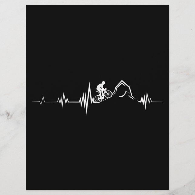 Cykling Heartslag Tävla Bicycle Mountain Bike Reklamblad (Framsidan)