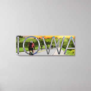 Cykling i Iowa Canvas Art