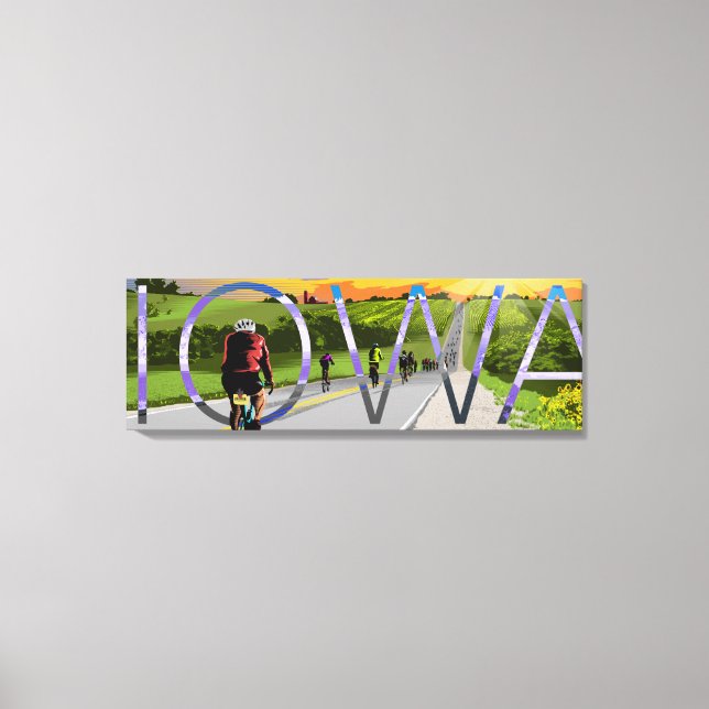 Cykling i Iowa Canvas Art (Framsida)