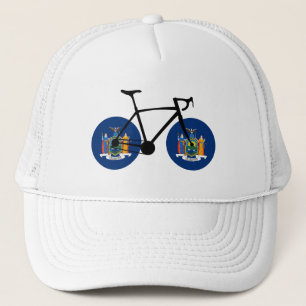 Cykling i New York Statlig flagga Keps