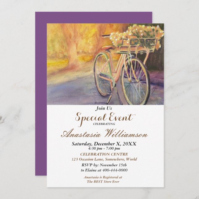 CYKLING I PARKEN FESTLIG EVENTINBJUDAN INBJUDNINGAR (Fram/baksida)