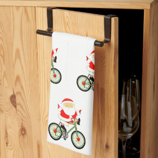 Cykling jul kökshandduk
