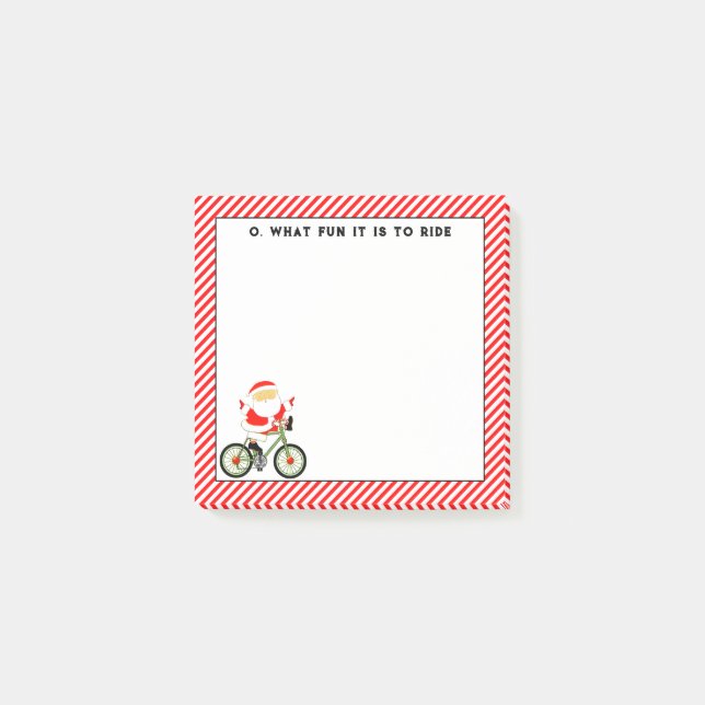Cykling Jul Presente Post-it Block (Framsida)
