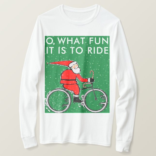 Cykling jul tee shirt (Design framsida)