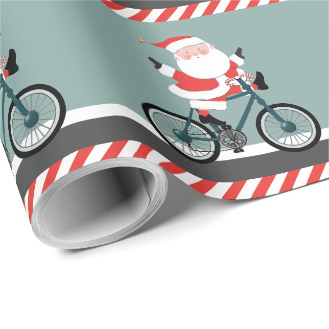 Cykling julklappspapper presentpapper (Rullad Hörn)