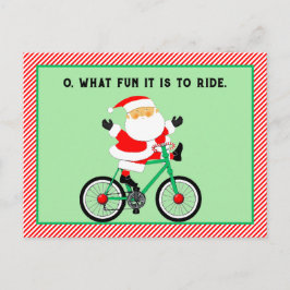 Cykling Julkort Helg Vykort
