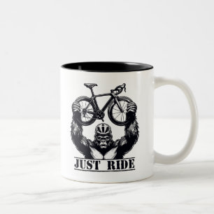 Cykling Just Ride Gorilla Två-Tonad Mugg