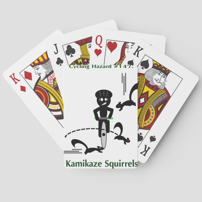 Cykling : kamikaze squirrels spel kort (Baksidan)