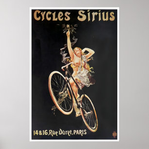 Cykling Konst Cykel Affisch Cyklar Sirius Tryck