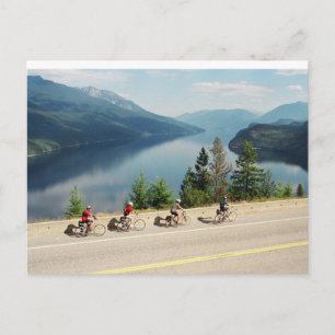 Cykling längs Hwy 6 - Slocan Lk - British Columbia Vykort