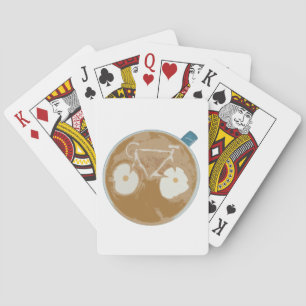 Cykling Latte Art Spel Kort