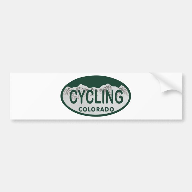 cykling licens oval bildekal (Framsidan)