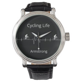 Cykling Life, anpassade med pulsslag Armbandsur