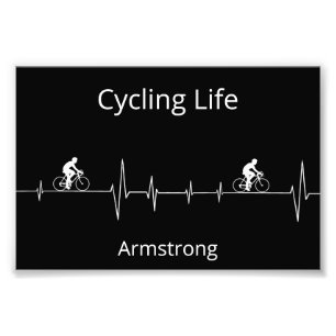 Cykling Life, anpassade med pulsslag Fototryck
