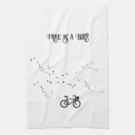 Cykling Life, fritt som fågelanpassade Kökshandduk