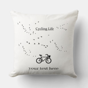 Cykling Life, fritt som fågelanpassade Kudde