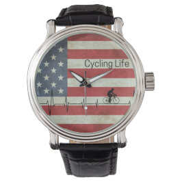 Cykling Life, Stars och stripes Armbandsur