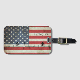 Cykling Life, Stars och stripes Bagagebricka