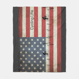 Cykling Life, Stars och stripes Fleecefilt
