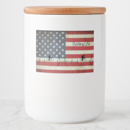 Cykling Life, Stars och stripes Mat Etiketter