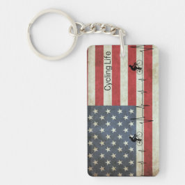 Cykling Life, Stars och stripes Nyckelring