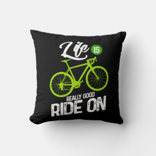 Cykling - livet är Verkligen Bra på gång Kudde