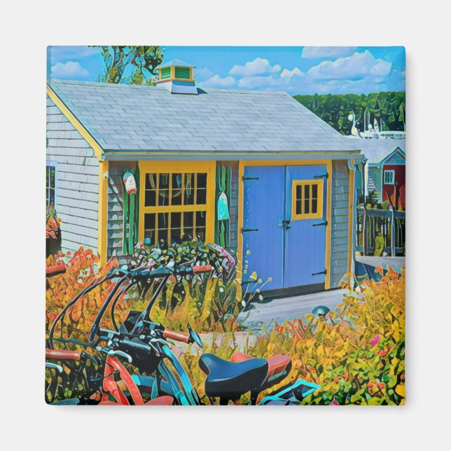 Cykling-målning för fantastisk magnet (Framsidan)