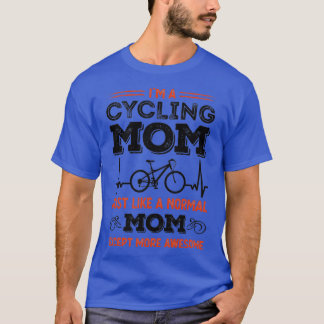 Cykling Mamma Heartslag Fantastisk Cycle Gift T Shirt