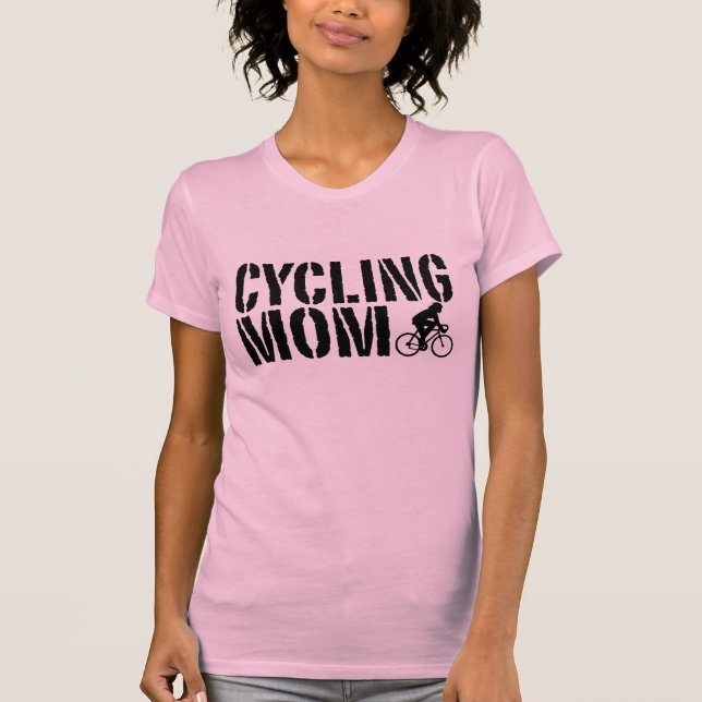 Cykling Mamma Tee Shirt (Framsida)