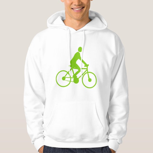 Cykling - Martiansk Grönt Sweatshirt (Framsida)