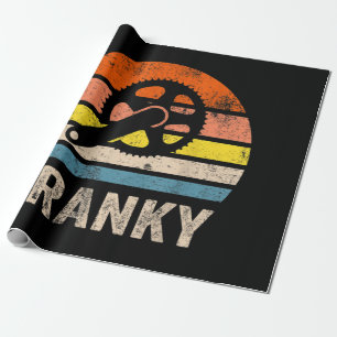 Cykling med Cranky Vintage Sol Funny Bicycle Älska Presentpapper