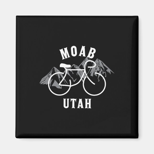 Cykling Moab Utah Grafisk  Magnet (Framsidan)